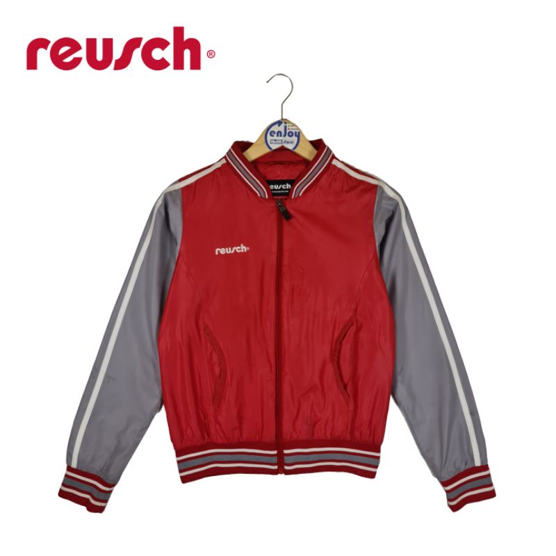 jaket bomber varsity REUSCH casual kesual santai motor branded seken second preloved pl