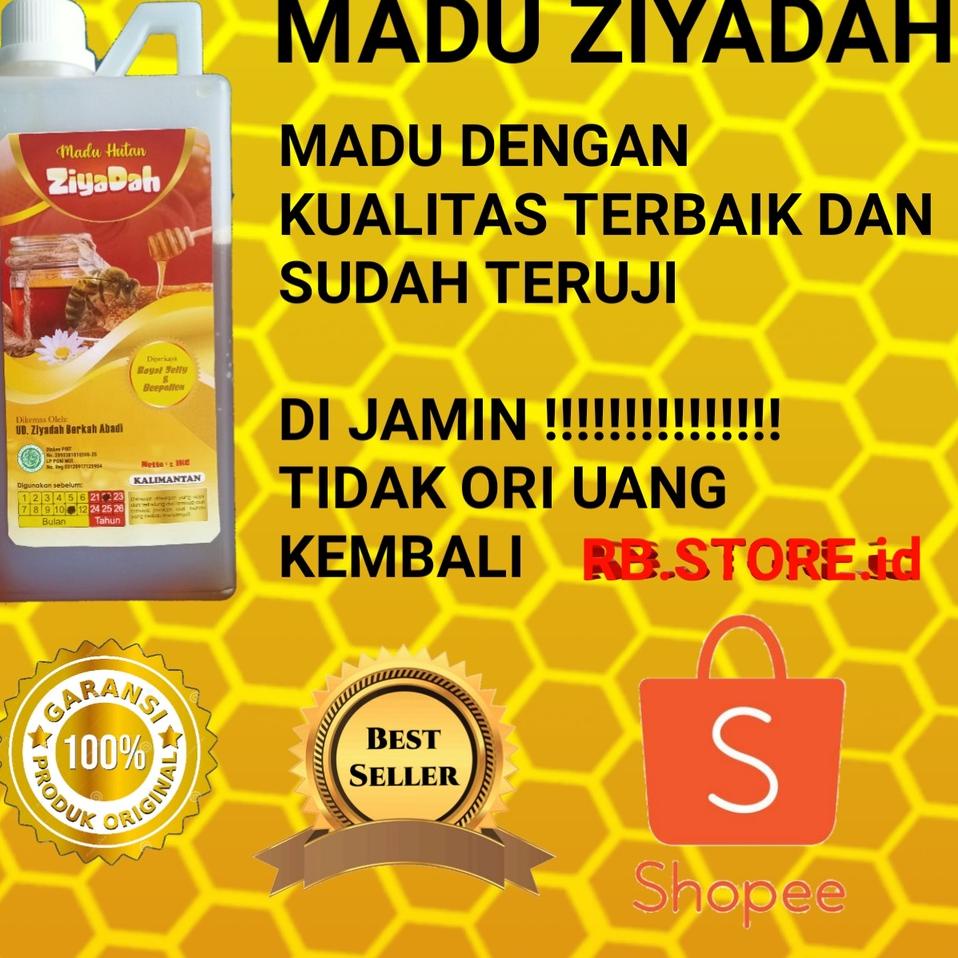 

MALL MADU HUTAN KALIMANTAN ZIYADAH 1KG,100%ASLI(FREE KARDUS + FREGILE) !!