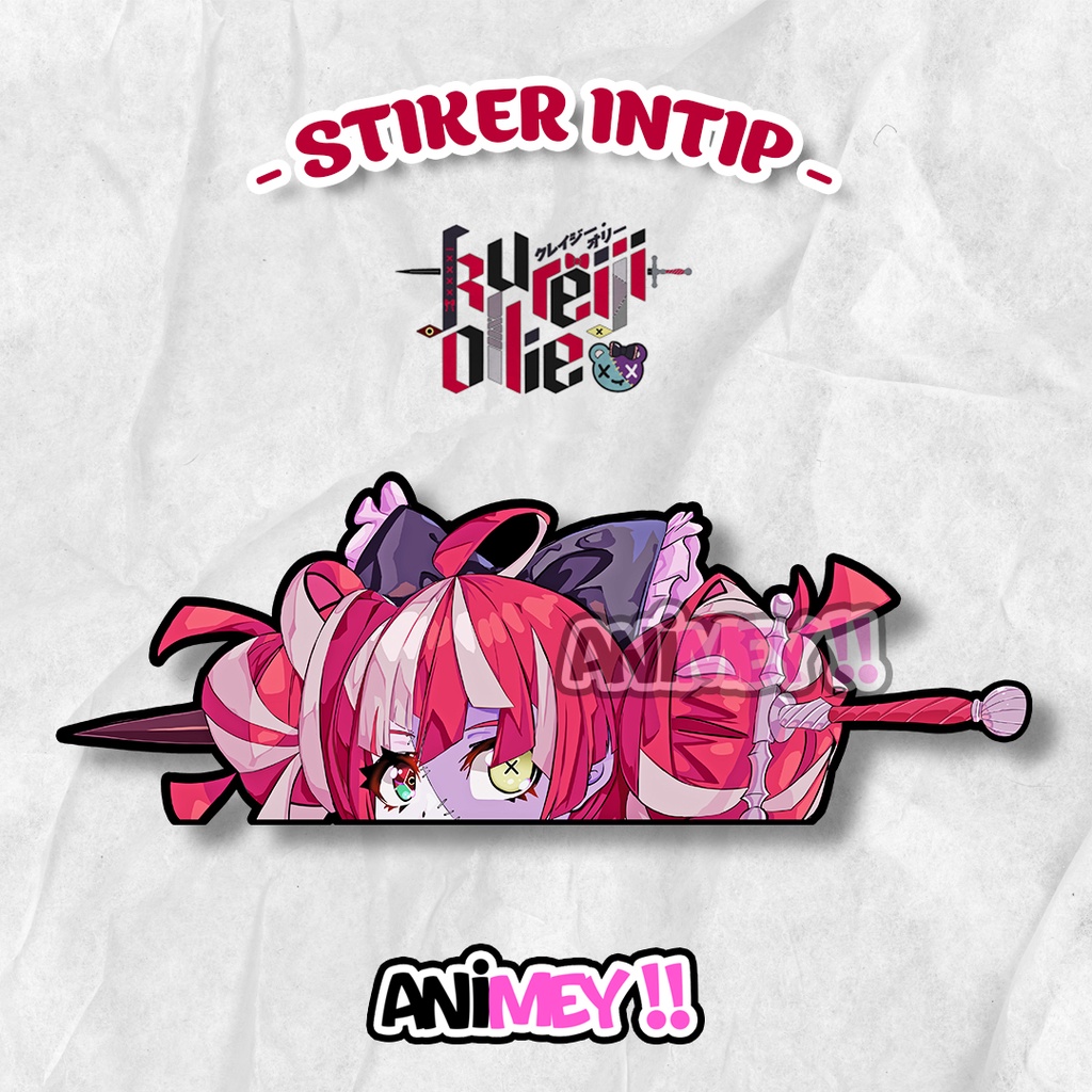 Stiker Intip Kureiji Ollie Vtuber Hololive Indonesia Anime