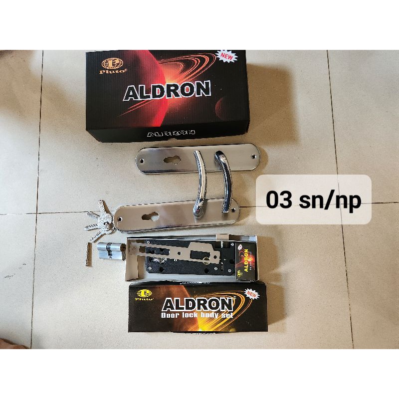 kunci pintu rumah 25cm besar komplit aldron fullset