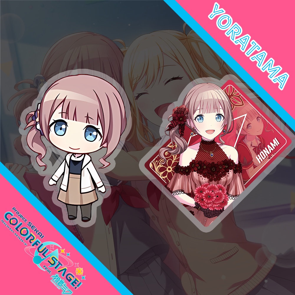 Gantungan Kunci Honami Mochizuki Project Sekai, Keychain Anime Lucu