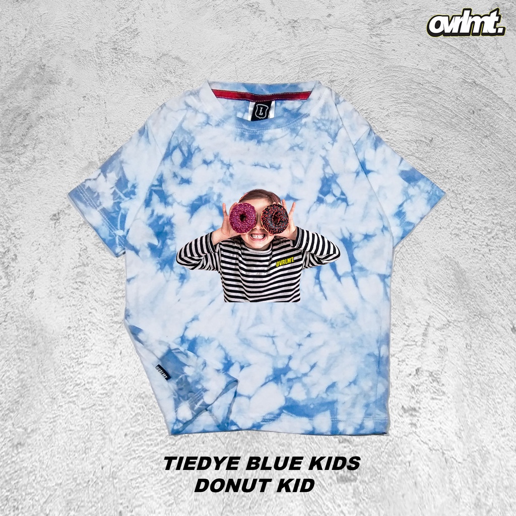 T-SHIRT | KAOS | ANAK | BALITA | TIEDYE | BLUE | DONUT KID OVERLIMIT