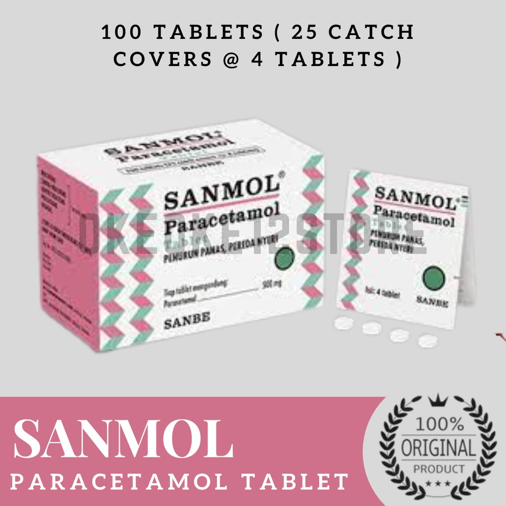 sanmol paracettamol tablet ( 1 box )