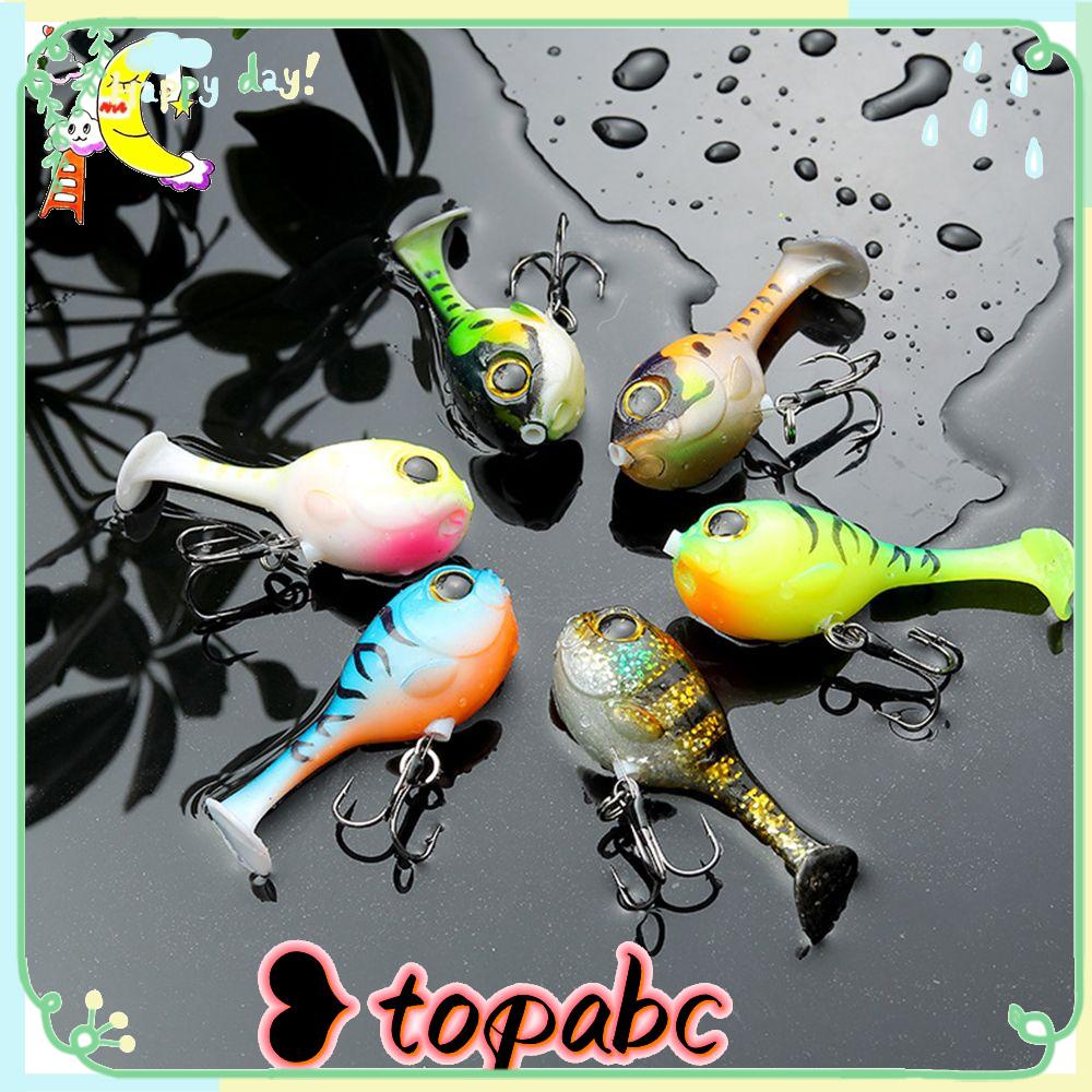 Top 3pcs Balon Umpan Ikan Dengan Kait Hot 60mm 8.8g Renang Cacing Berduri Kait