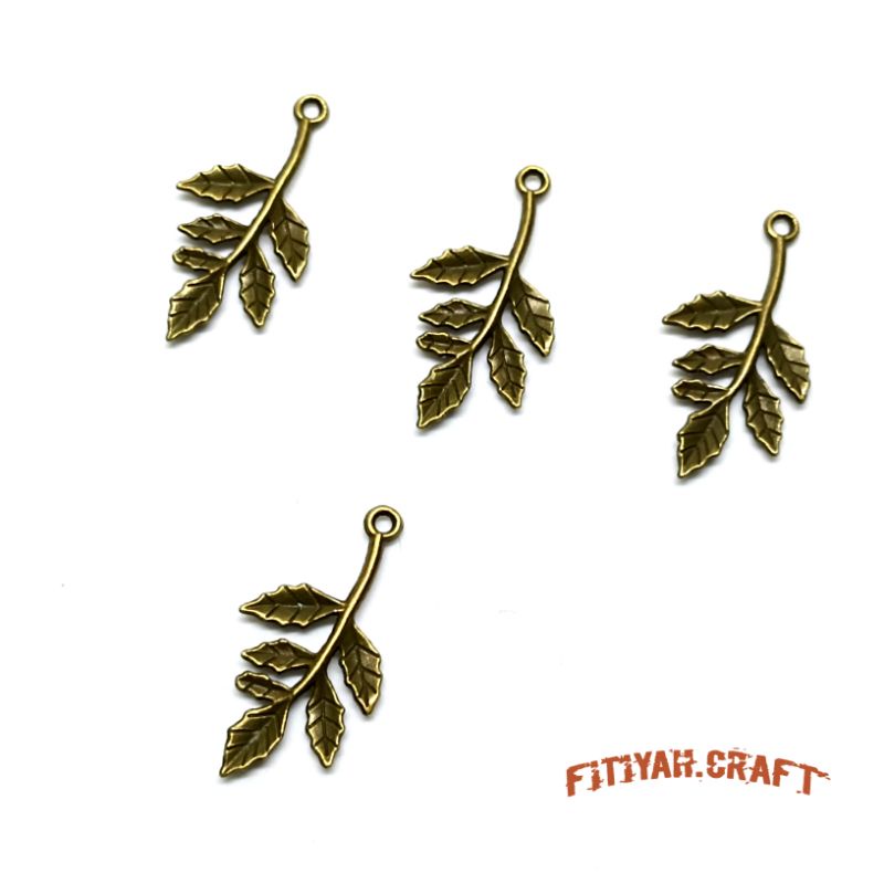 DIY Liontin Cabang Daun Charm Alloy Cabang Daun Aksesoris DIY Craft