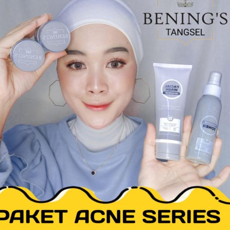 Promo BENING SKINCARE DR OKY PRATAMA PAKET ACNE/BENINGS CLINIC/BENING SKINCARE/PAKET KECANTIKAN