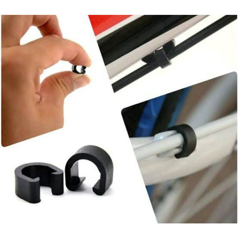 clamp cable frame sepeda clip penjepit kabel clamp kabel klamp klem plastik clip cable outer sepeda 