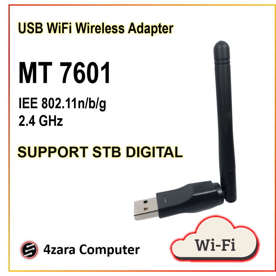 USB WiFi 300Mbps ANTENA Wireless Adapter 802.11N 300Mbps USB STB MT7601