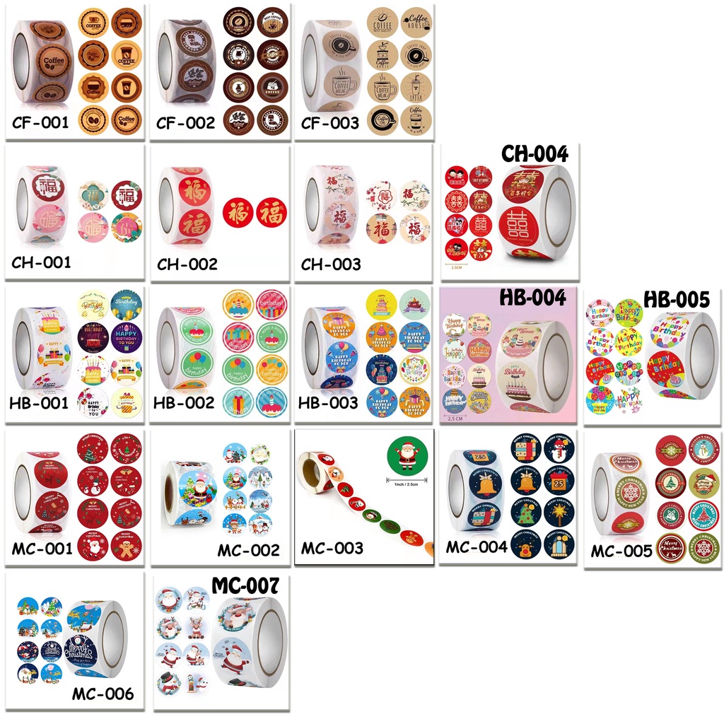 

WPSBGS 500 PCS LABEL STICKER CUTE NATAL IMLEK CAFE MARRY CHRISTMAS WEDDING COFFEE WALL STICKER STICKERS