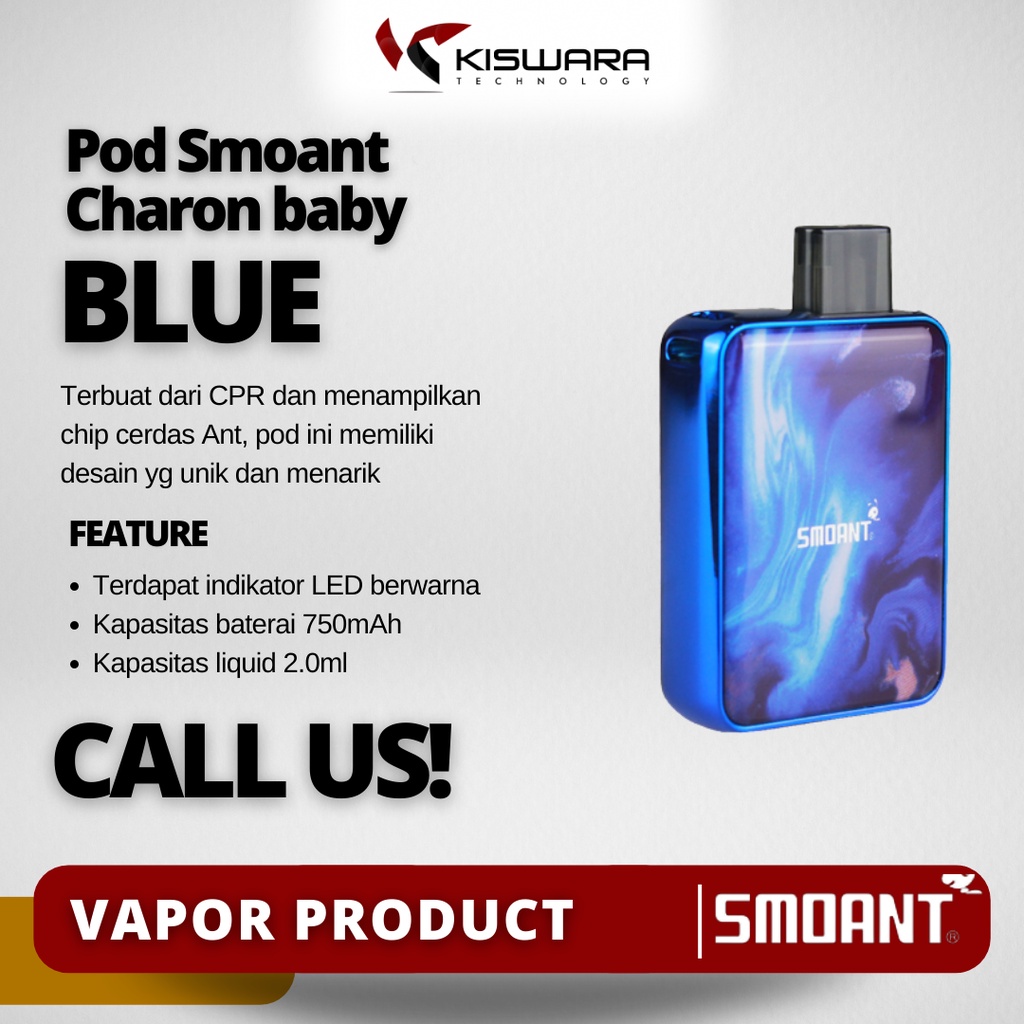 Smoant Charon Authentic Baby Pod Kit BLUE