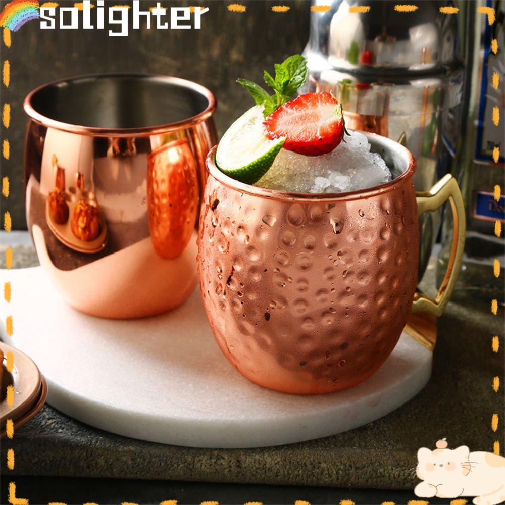 Solighter Moscow Mule Cup Bar Alat Cangkir Kopi Bir Wine Stainless Steel