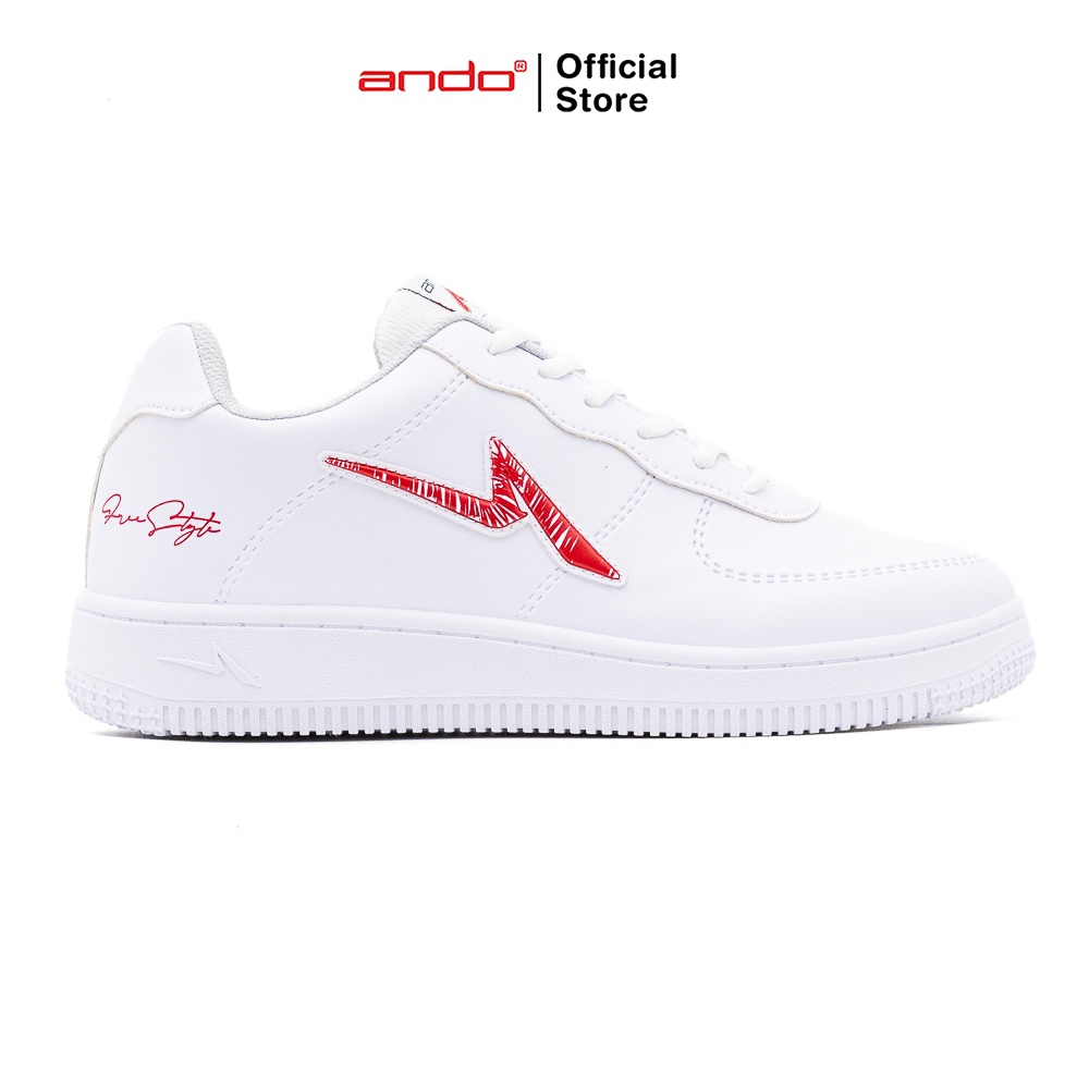 Ando Official Sepatu Sneakers Curtiz Pria Dewasa - Putih/Merah