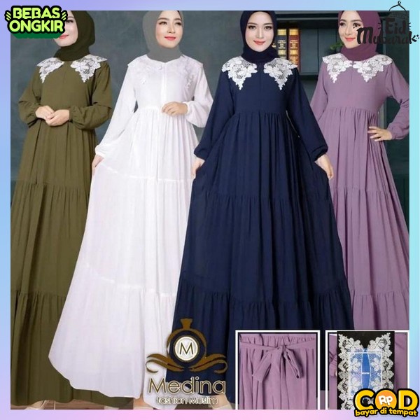 Pakean Cewek Syari Wanita Terbaru 2023 Pakean Wanita Dewasa Gami Ibu2 Jumbo Pakaian Muslim Wanita Ga