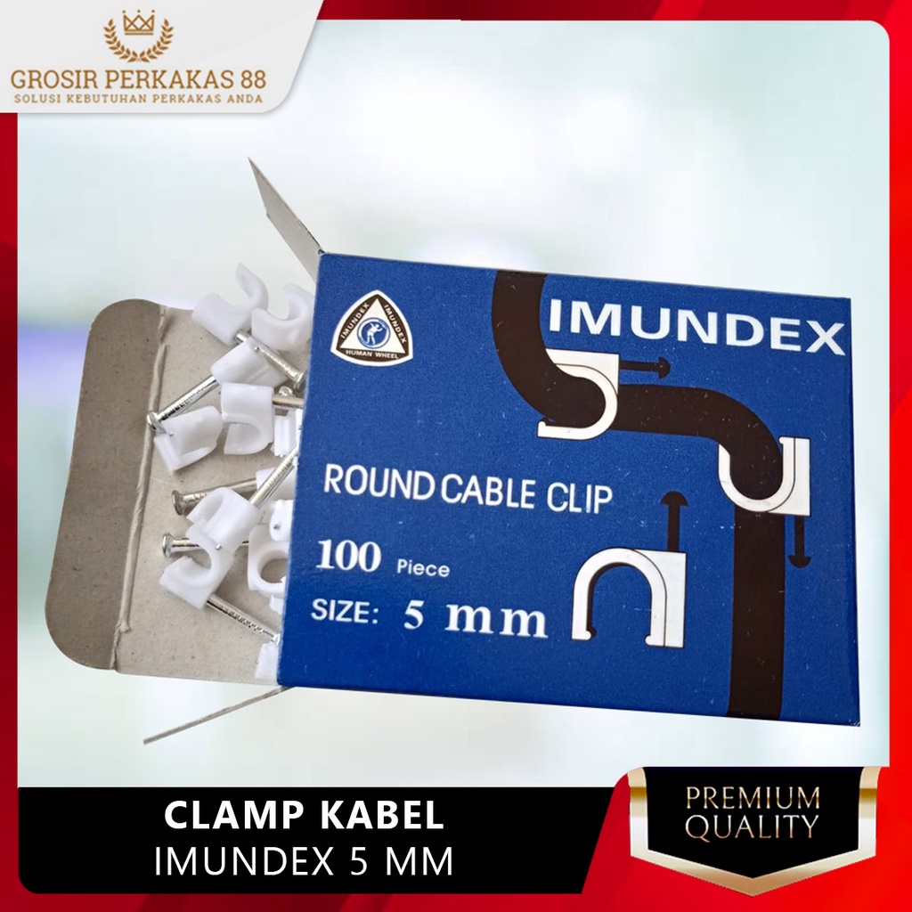 Klem Kabel Listrik Clamp Imundex Putih