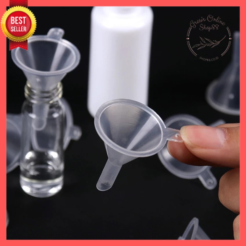 GOS -A411- Corong Plastik Transparan Mini - Corong Mini Bahan Plastik Untuk Botol Minyak