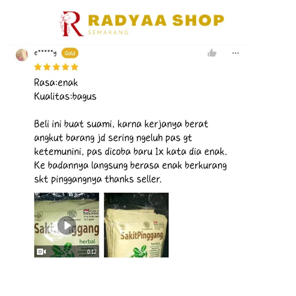 Jamu Sakit Pinggang Sido Muncul Membantu Meredakan Nyeri Pinggang dan Sendi