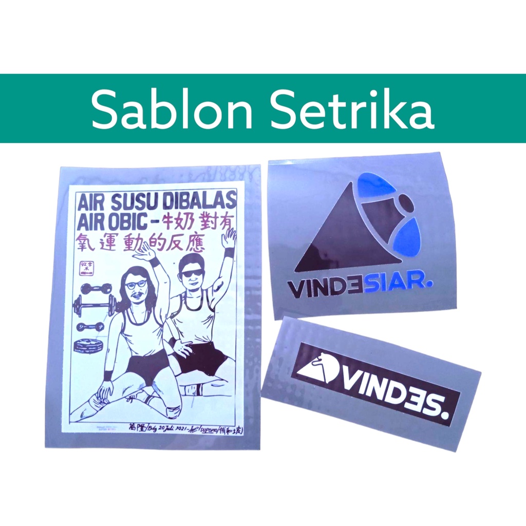 

Sablon setrika dtf logo vindes V2 botuna vindesiar sablon dtg