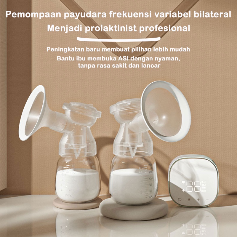 DADAWARD Double Bottle Pompa ASI Elektrik Electric Breast Pump Pompa ASI   Pump Elektrik 3 Mode 9 Level