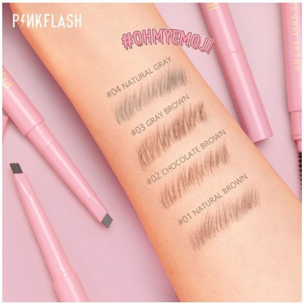 galerybeautysemarang PINKFLASH Waterproof Auto Eyebrow Pencil | Pensil Alis | Eye Brow | Automatic | Pinkflash PF-E09