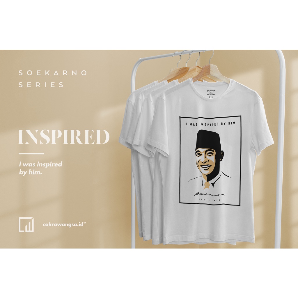 Kaos Souvenir Khas Blitar - INSPIRED WHITE