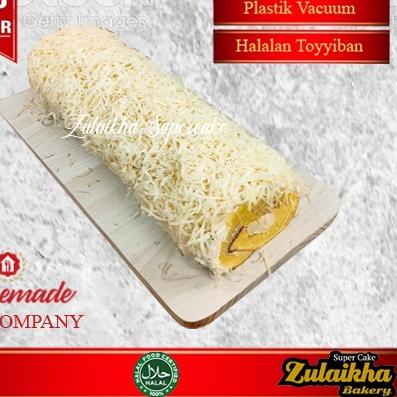 

♛ Bolu gulung medan asli double keju/Roll cake/Bolu gulung ♘