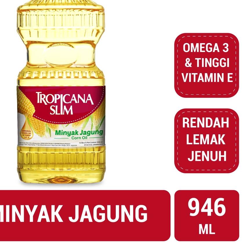 

Terbaru[TD4]-Tropicana Slim Minyak Jagung 946ml - 100% Pure Corn Oil
