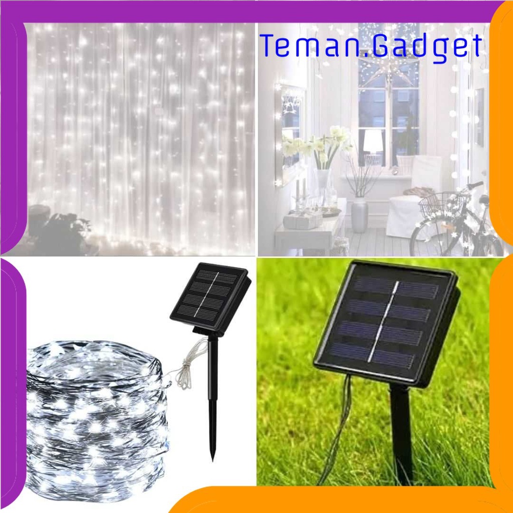 TG - LMP TaffLED Lampu Hias Tumblr Dekorasi with Solar Panel 100 LED 12 Meter - OKLED12