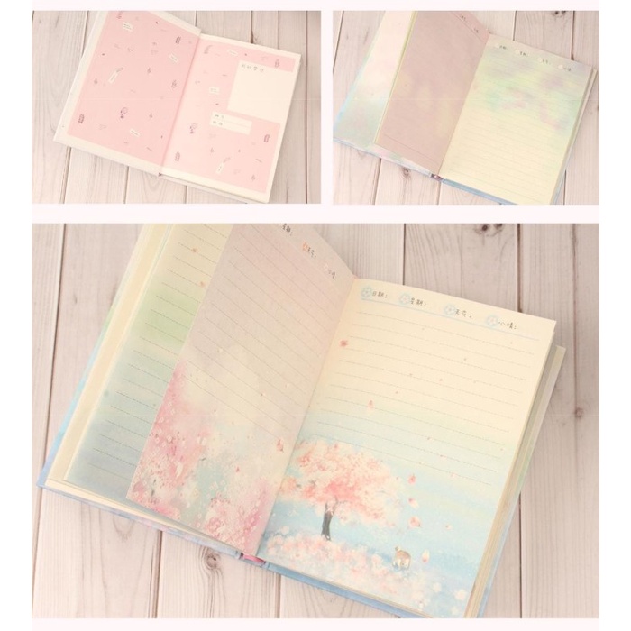 

Buku Tulis / Notebook Sowing Happiness Hard Cover Buku Dengan Gembok