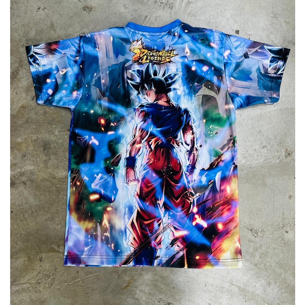 Tshirt Goku Lightning Fullprint Anime Manga Dragon Ball Premium Unisex