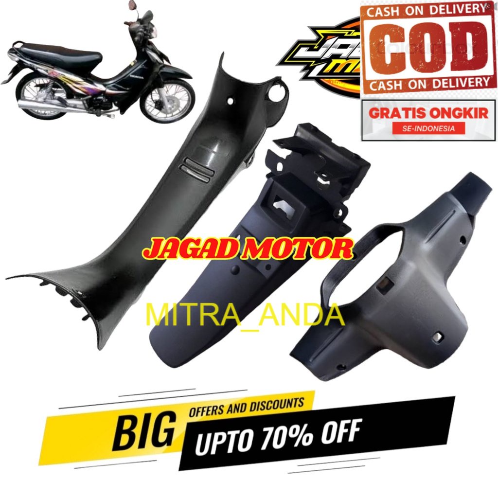 Full Kasar Supra Fit  Batok Belakang Spakbor Belakang Cover Kunci Supra Fit Lama STANDAR ORIGINAL