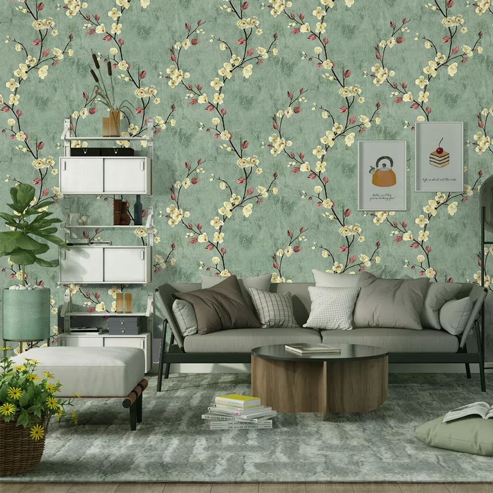 WALLPAPER DINDING MOTIF SAKURA 10m x 45cm