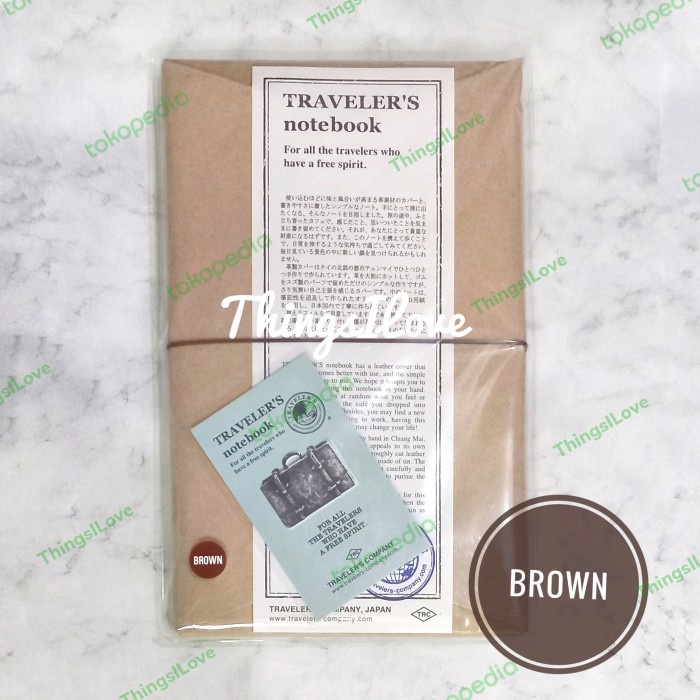 

Note Midori Traveler'S Notebook Regular Size - Brown - Authentic
