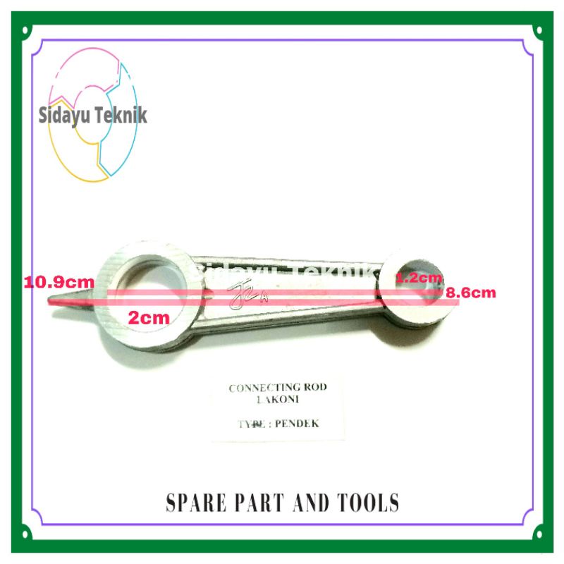 Stang Seher Kompresor Lakoni 0.75 HP Pendek