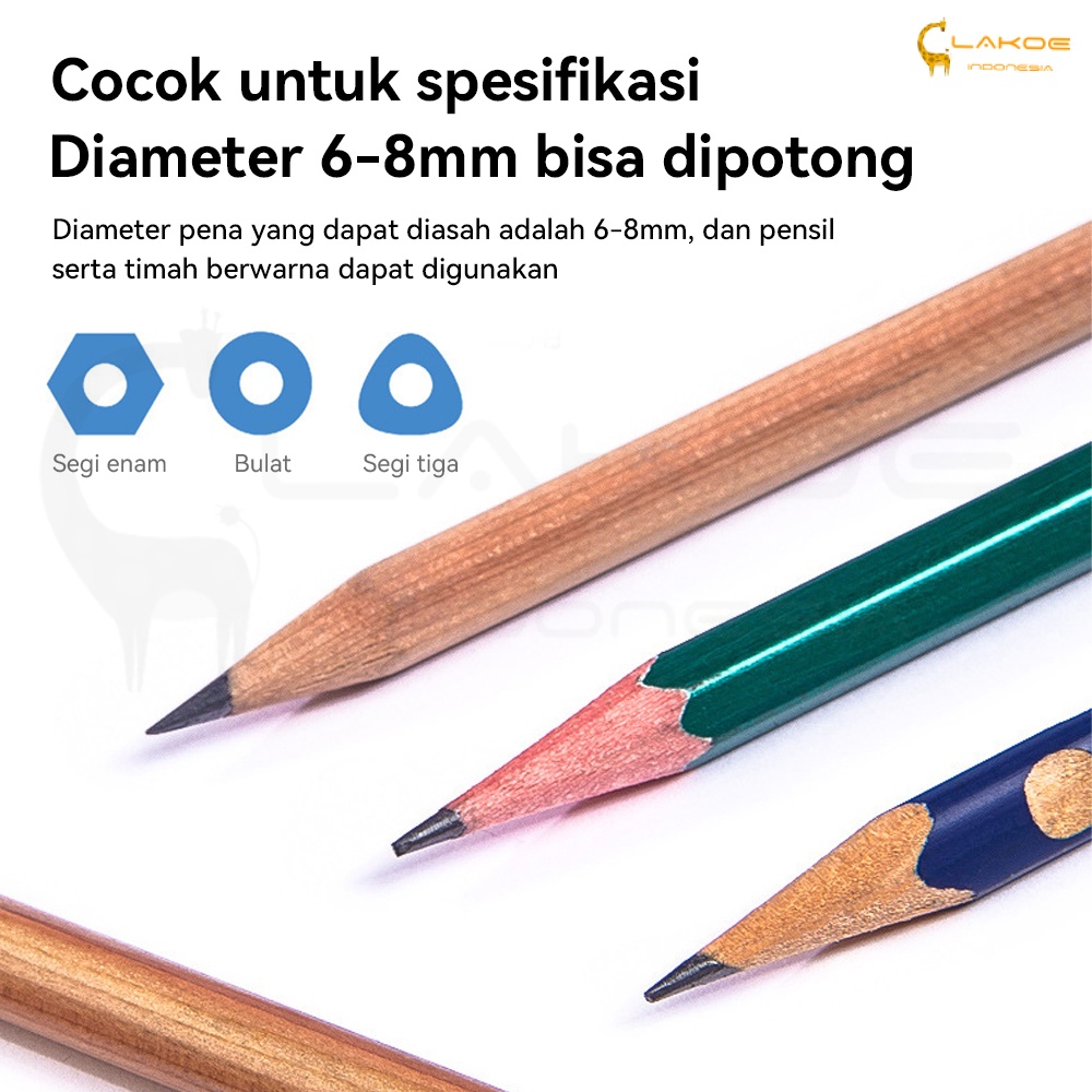 Rautan pensil elektrik Pencil Sharpener serutan electric