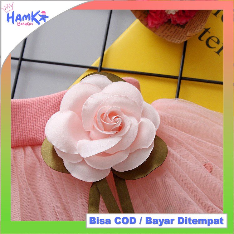 Rok Tutu Anak Bayi Perempuan Import Big Flower Premium Mutiara