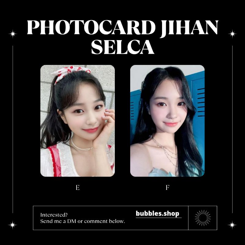 PHOTOCARD UNOFFICIAL JIHAN WEEKLY SELCA