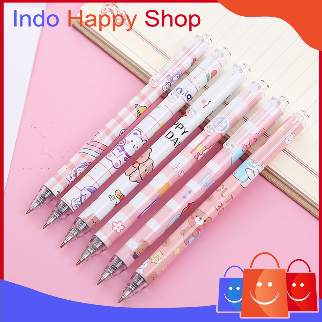 

Pulpen Gel Motif Beruang Pulpen Pelajar Dan Kantor Pena Lucu Cute Bear Press Gel Pen ℍ 661