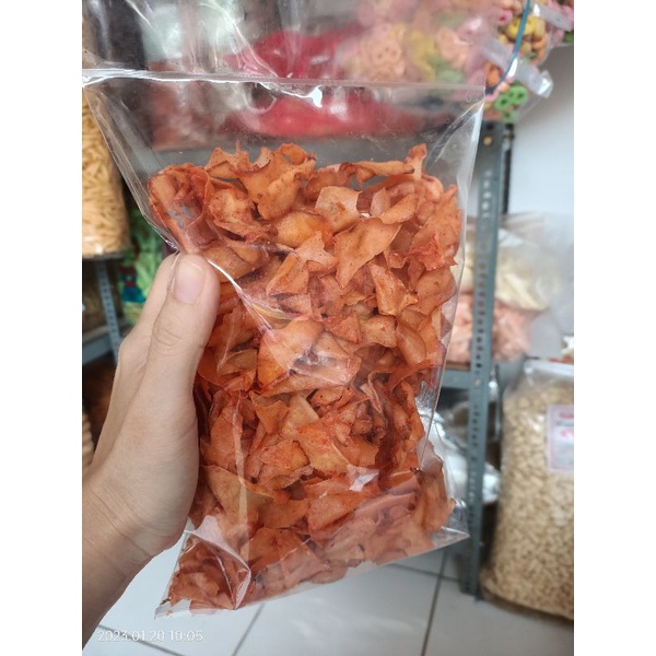 Jual Keripik Setan Pedas Snack Cemilan Kiloan Shopee Indonesia