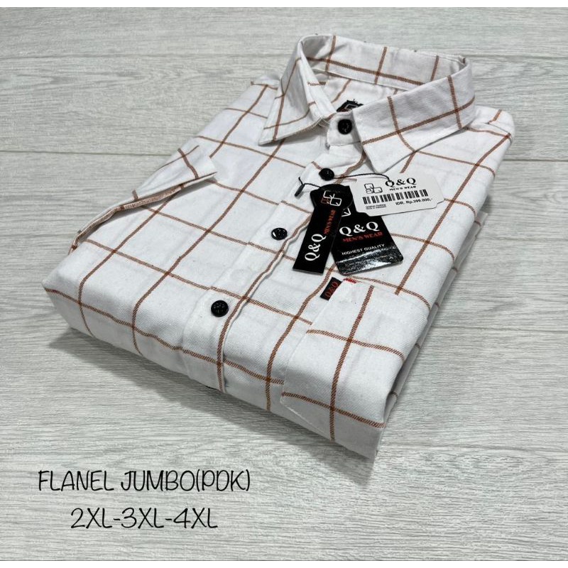 Kemeja Flanel Pria Jumbo Lengan Pendek Kemeja Formal Murah Keren