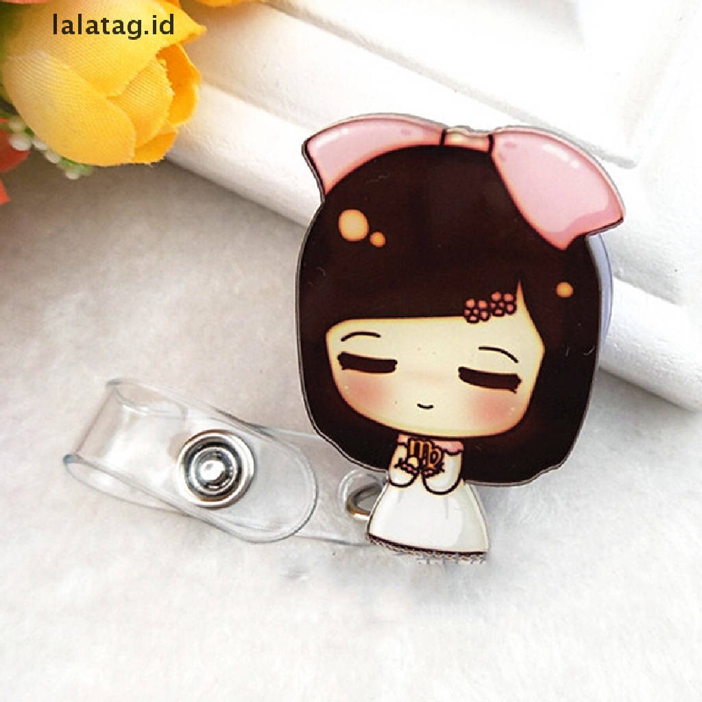 [lalatag] Retractable Badge Reel Perawat Exihibiton ID Name Card Badge Holder Supplie Sekolah [ID]