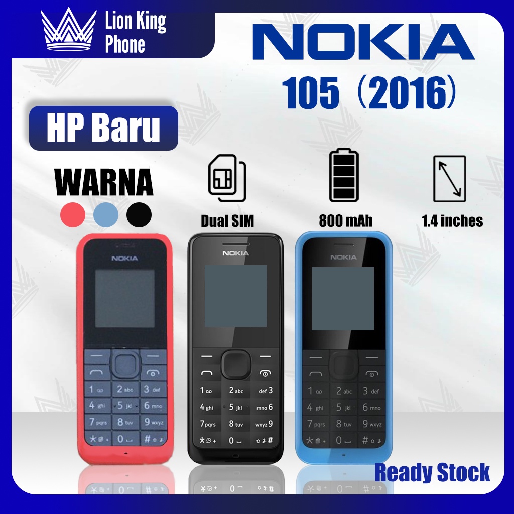 Judul Nokia 105 2016 FM Hp murah Mobile Phone Dual SIM