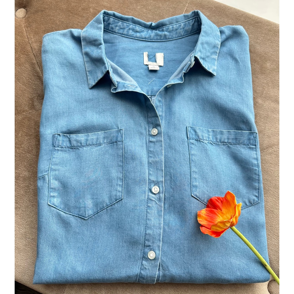 denim pocket shirt