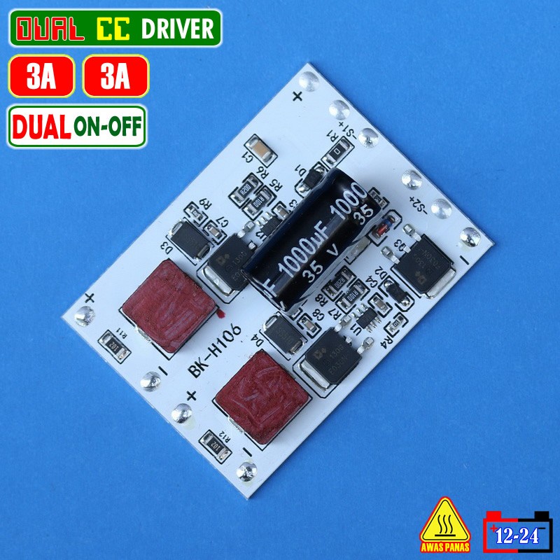 Driver Led Dual ON 3A LED Driver 2X MCP 3570 XHP50 SST XML Biled Laser 12V 24V