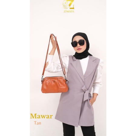 Tas Selempang Wanita Bahan Kulit Premium Mawar Bag By Ziwafa