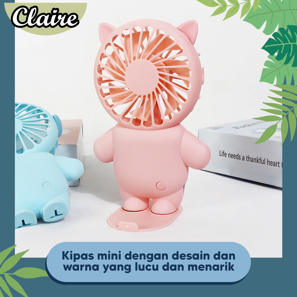 K9 Mini Hand Fan Boneka / Kipas Duduk Boneka /  Kipas Minimalis