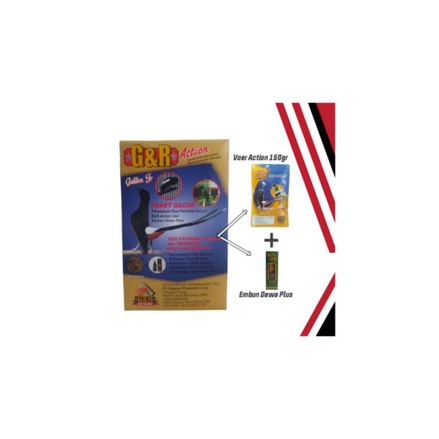 paket gacor voer G&R + EMBUN DEWA PLUS PT.KIBASARI PRODUCTION pakan burung kicau