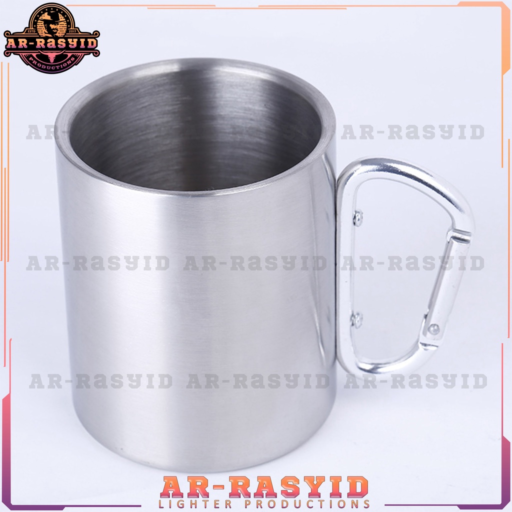 BISA COD! Cangkir Mug Kopi Carabiner Stainless Steel A04