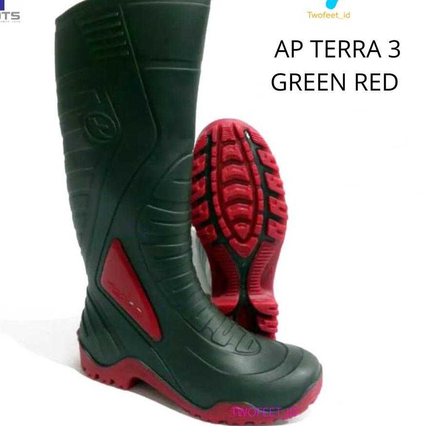 ZAF431 SEPATU AP BOOTS TERRA 3 - AP BOOTS TERRA 3 WARNA HIJAU MERAH - SEPATU BOOTS AIR TERRA 3 SIZE 