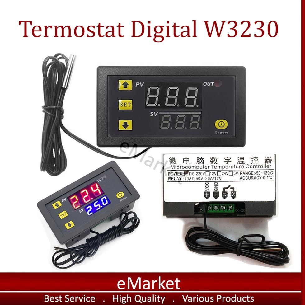 Jual Best Termostat Digital W3230 / AC V / DC 12V / Thermostat