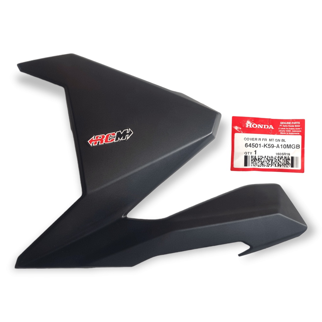 64501-K59-A10MGB COVER BODI BODY COWLING SAYAP KANAN VARIO LED 2015 2016 2017 WARNA HITAM BLACK DOF DOFE DOPE DOFFE ORI ORIGINAL HONDA AHM HGP ASLI